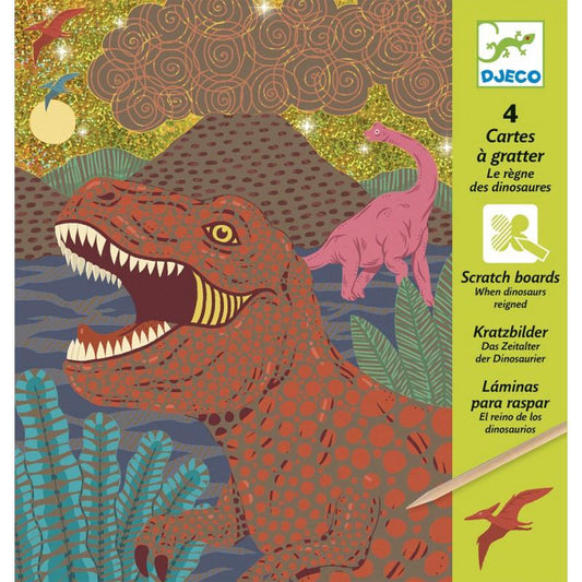 Láminas para raspar - Dinosaurios