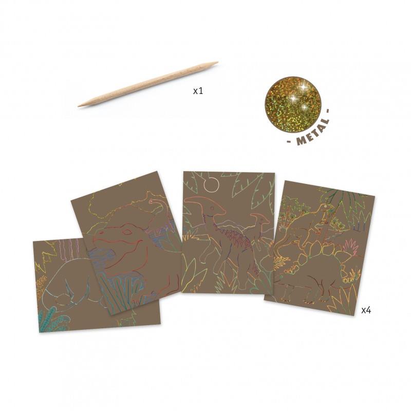 Láminas para raspar - Dinosaurios
