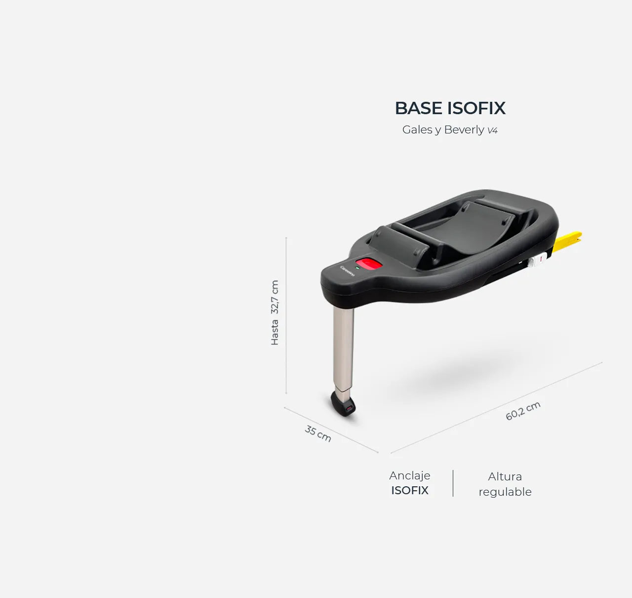 Base Isofix para Huevito GALES y BEVERLY V4