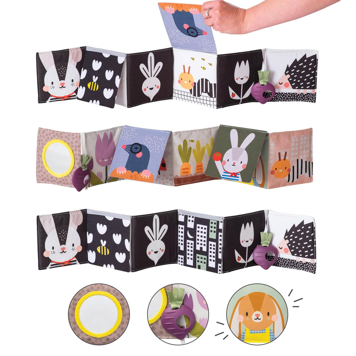 Libro de Tela para Bebés - Evolutivo - Urban Garden