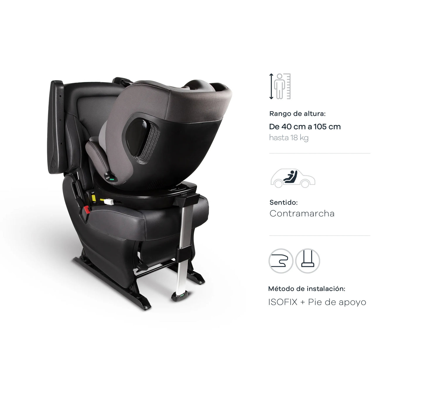 Butaca MÓNACO I-Size 40-150cm Isofix