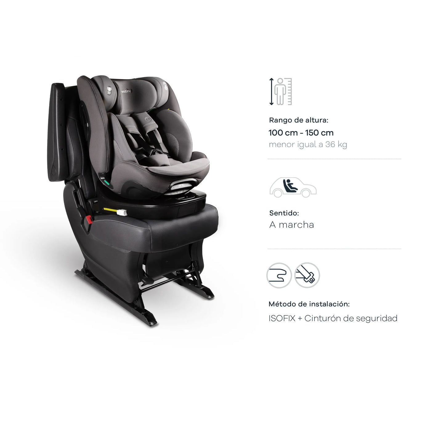 Butaca MÓNACO I-Size 40-150cm Isofix