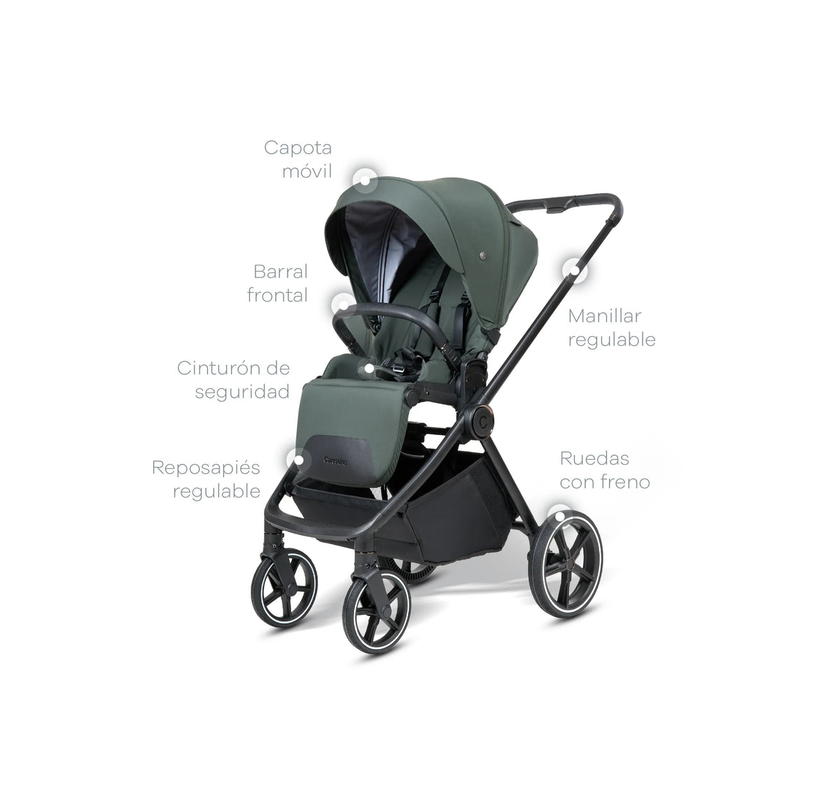 Cochecito Beverly V4 - Coche, Moisés y Huevito + Accesorios