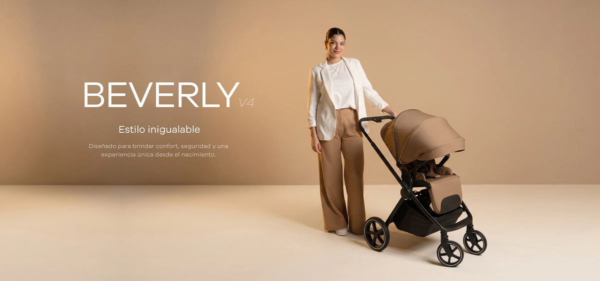 Cochecito Beverly V4 - Coche, Moisés y Huevito + Accesorios