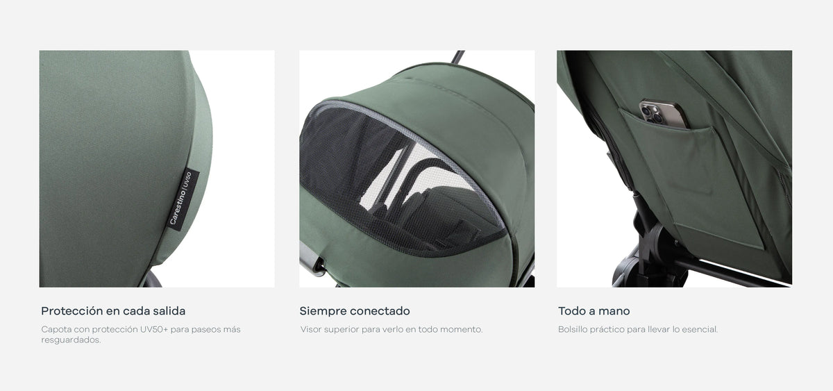 Cochecito Beverly V4 - Coche, Moisés y Huevito + Accesorios