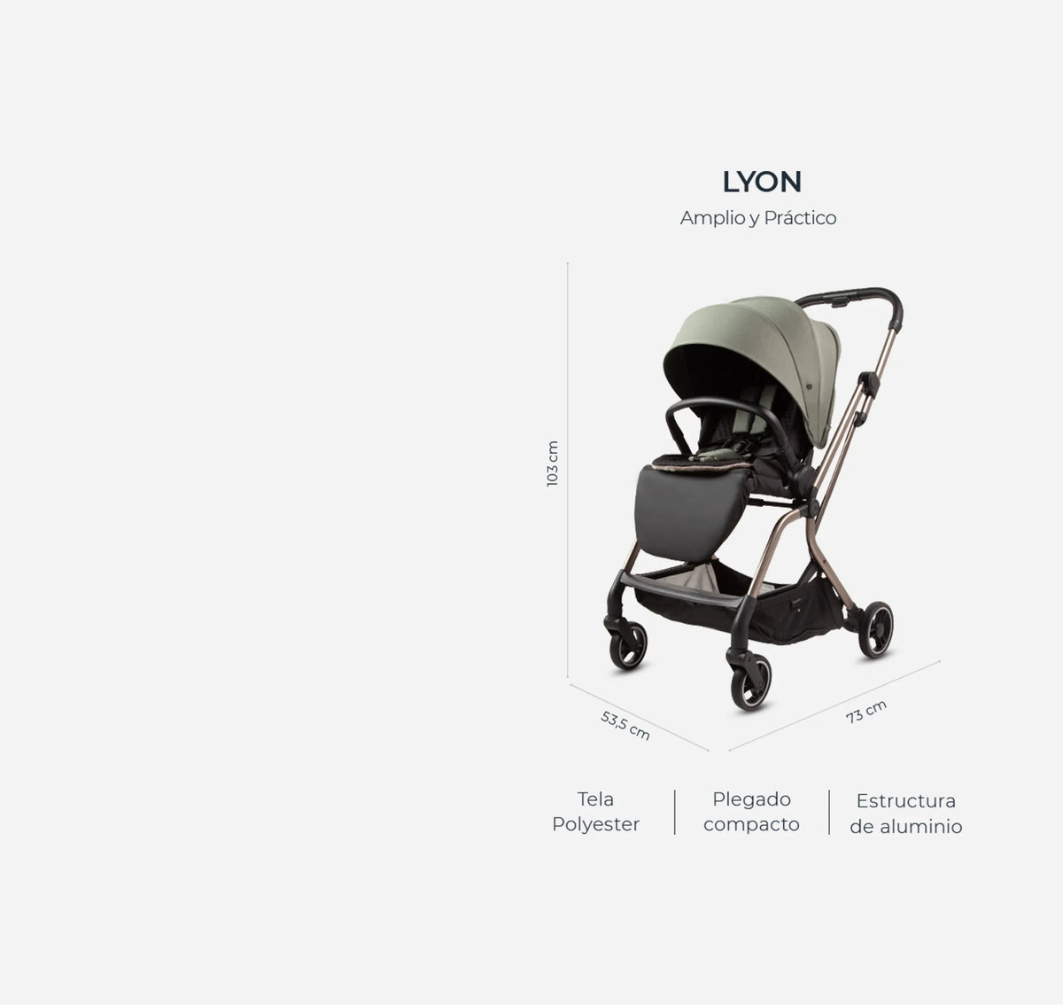 Cochecito Lyon con Accesorios
