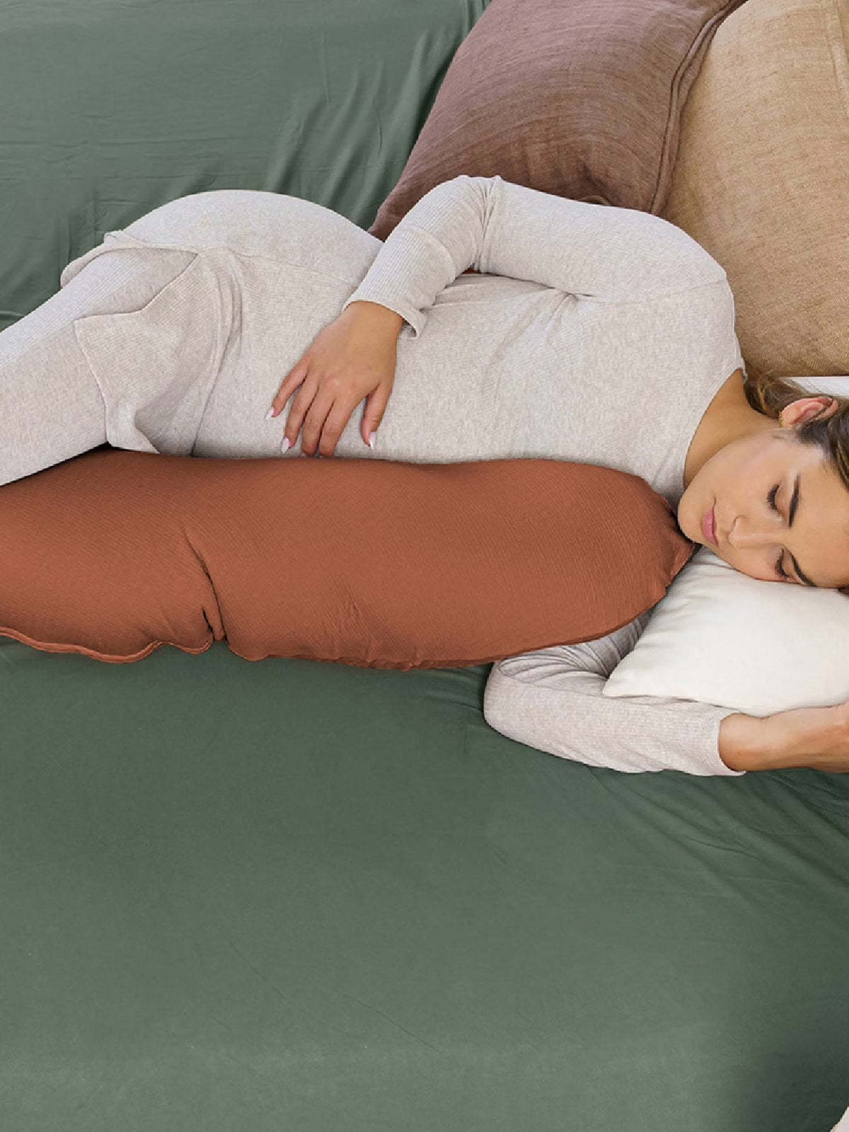 Almohadón de Embarazo y Lactancia - Comfy Grande (3 colores)