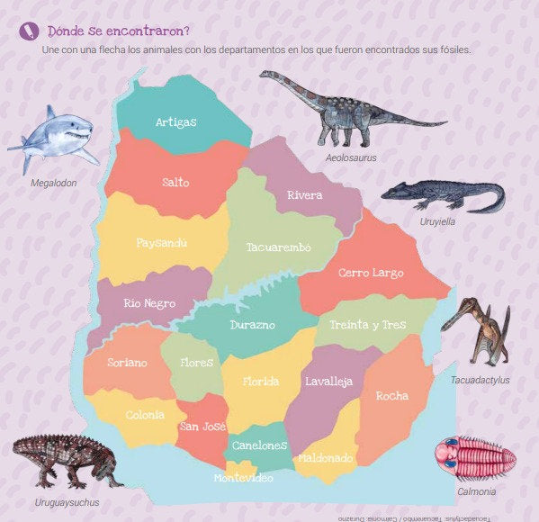 Libro de Actividades - Dinosaurios y animales prehistóricos del Uruguay