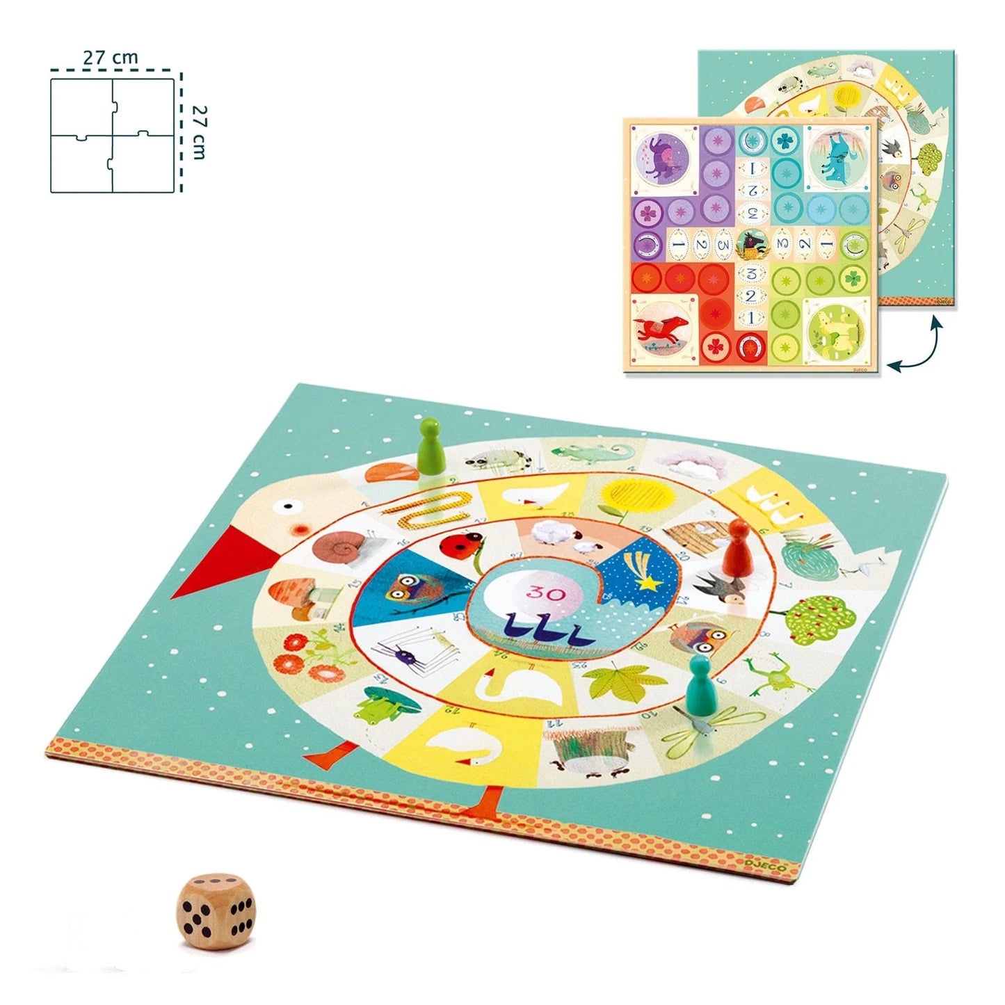Maletín de clásicos: Ludo y Juego de la Oca Junior
