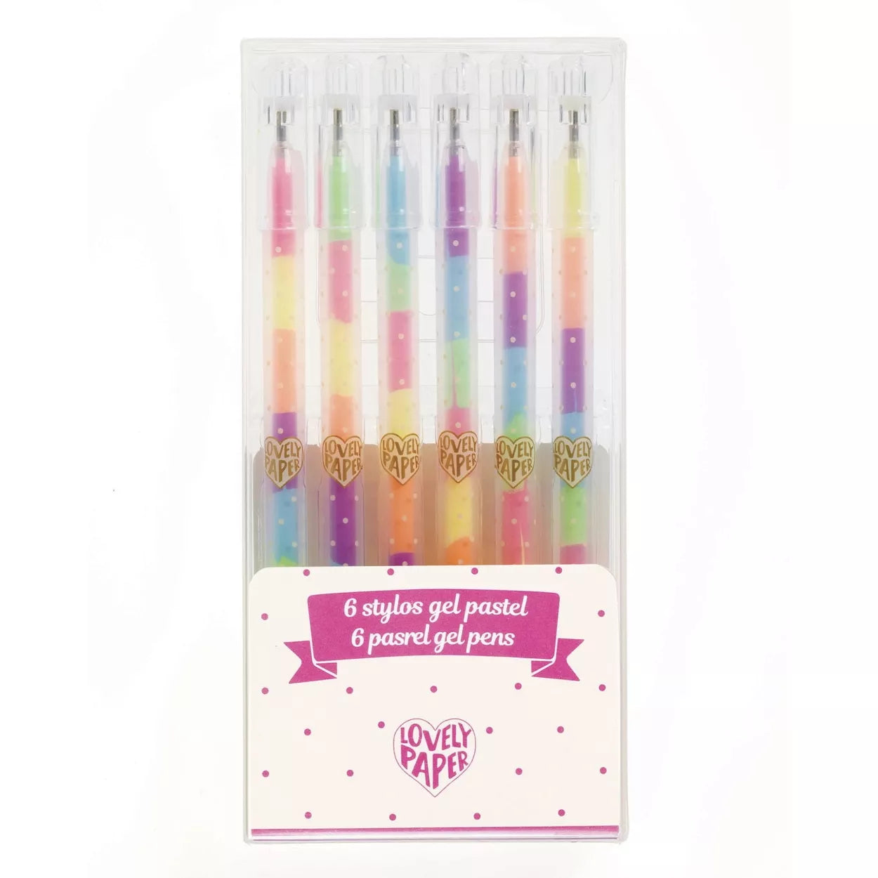 Lapiceras de gel Arcoiris Pastel