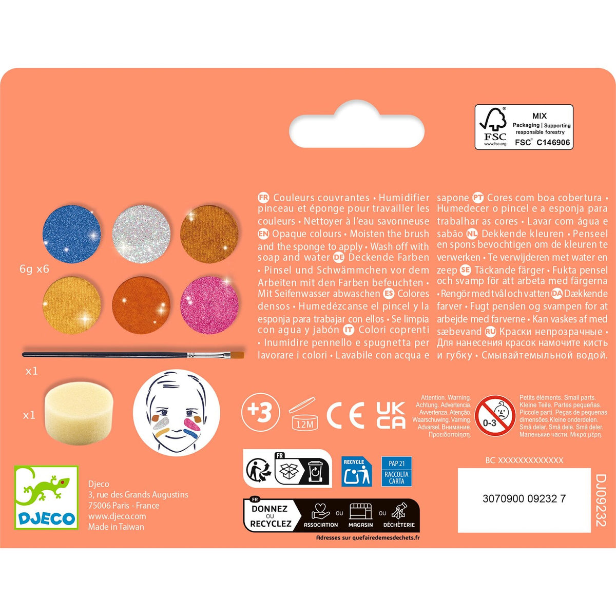 Maquillaje infantil - Metallic