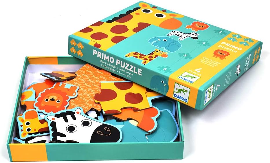 4 Puzzles Progresivos In the Jungle 3 a 6 piezas