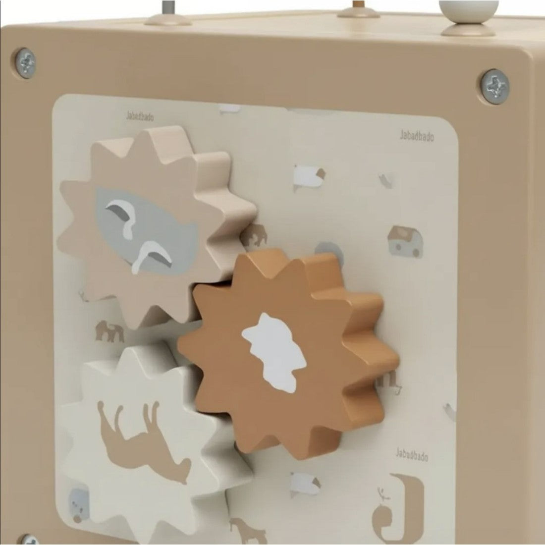 Cubo de actividades de madera