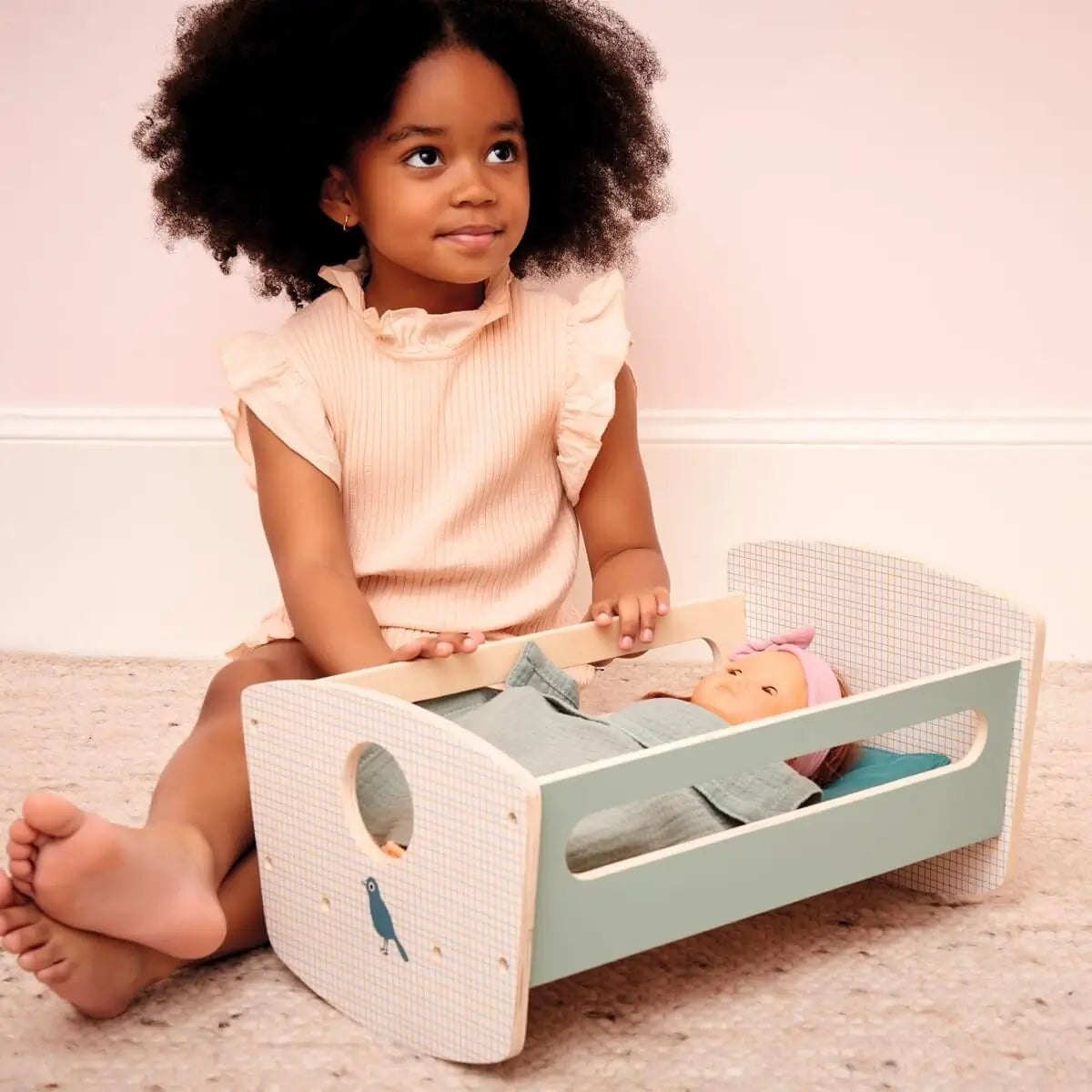 Cuna para bebote mecedora