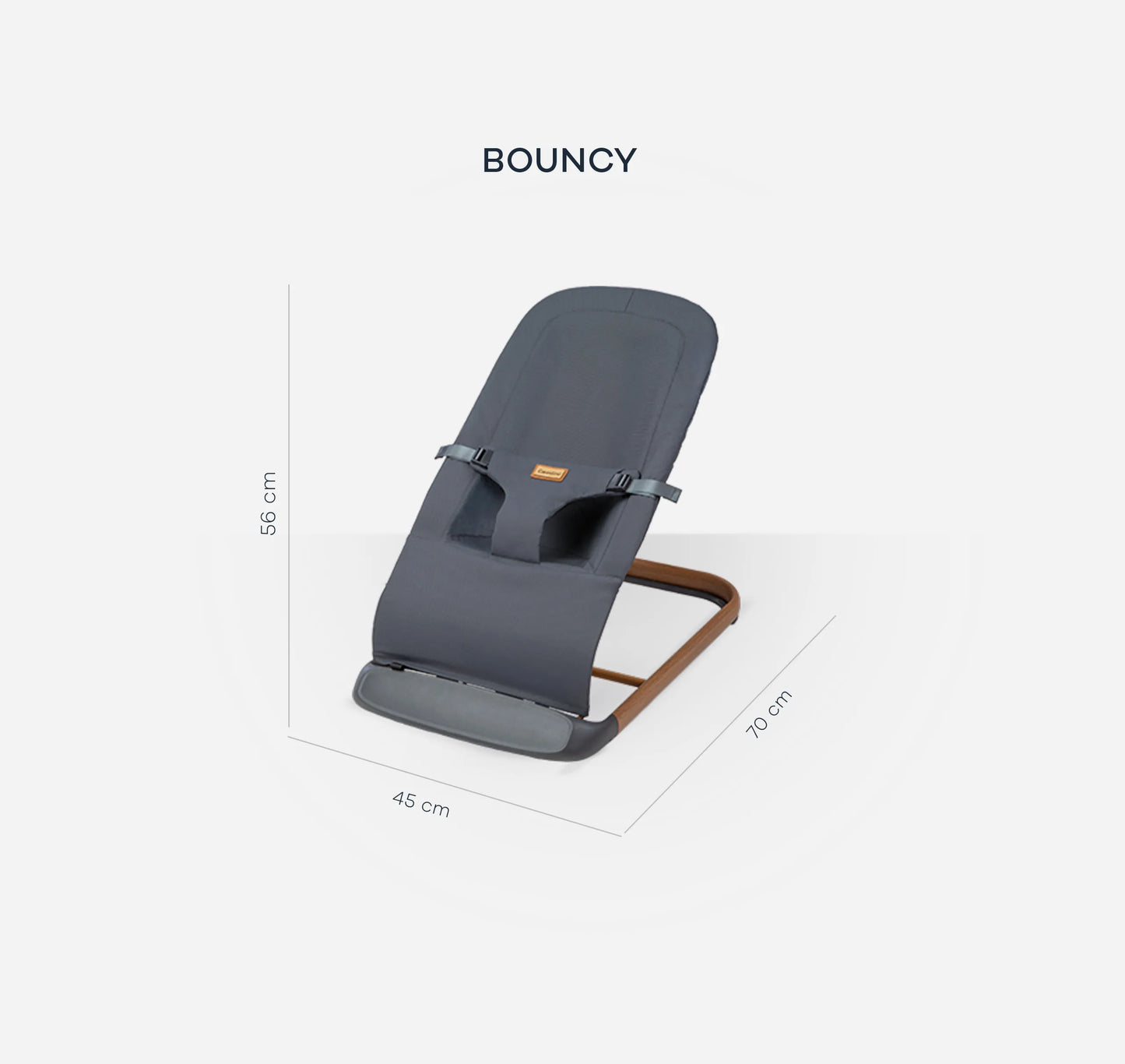 Mecedora Bouncy Gris Lobo