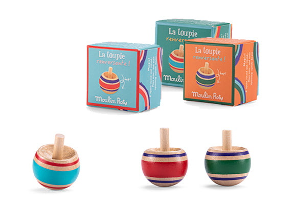 Trompo de Madera Rojo