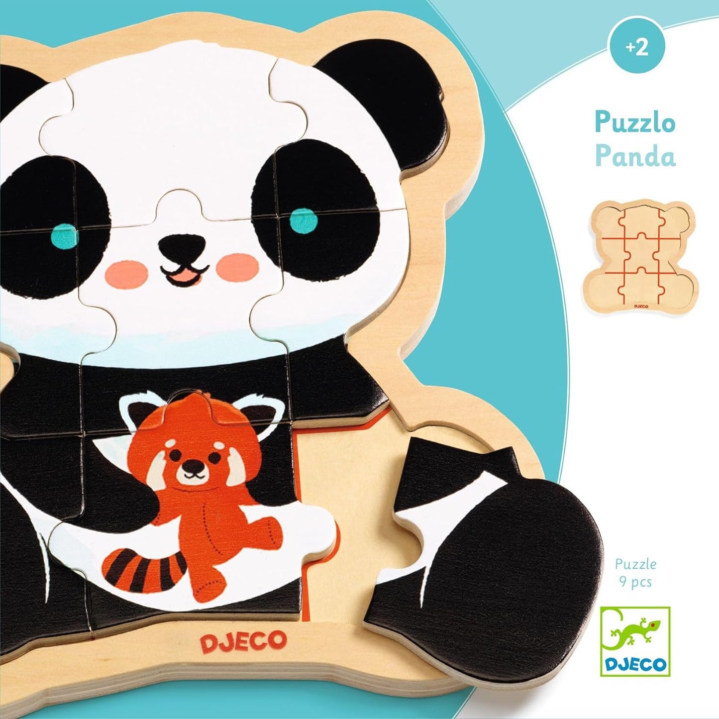 Puzzle Panda de madera