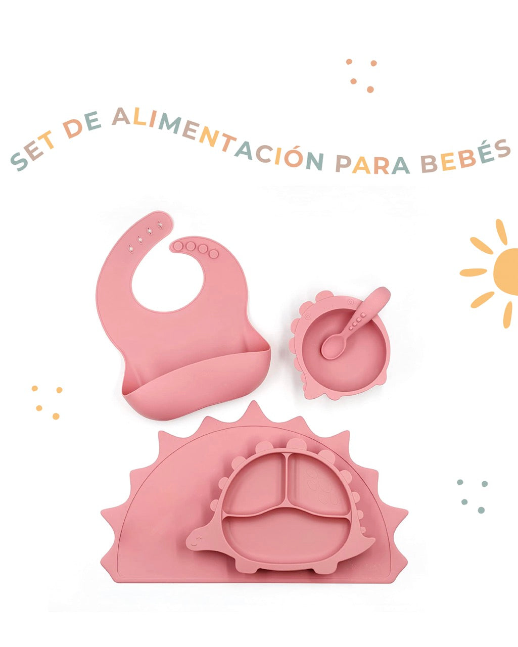 Set de Alimentación Dino - 5 Piezas