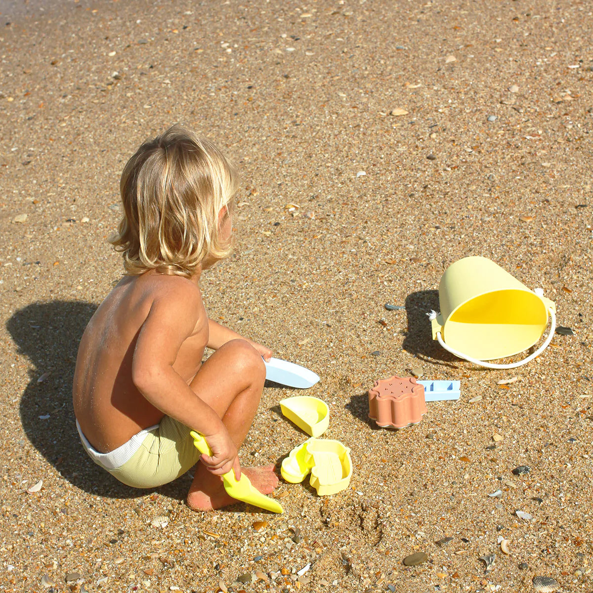 Set de 5 Piezas de Playa en Silicona (Amarillo)