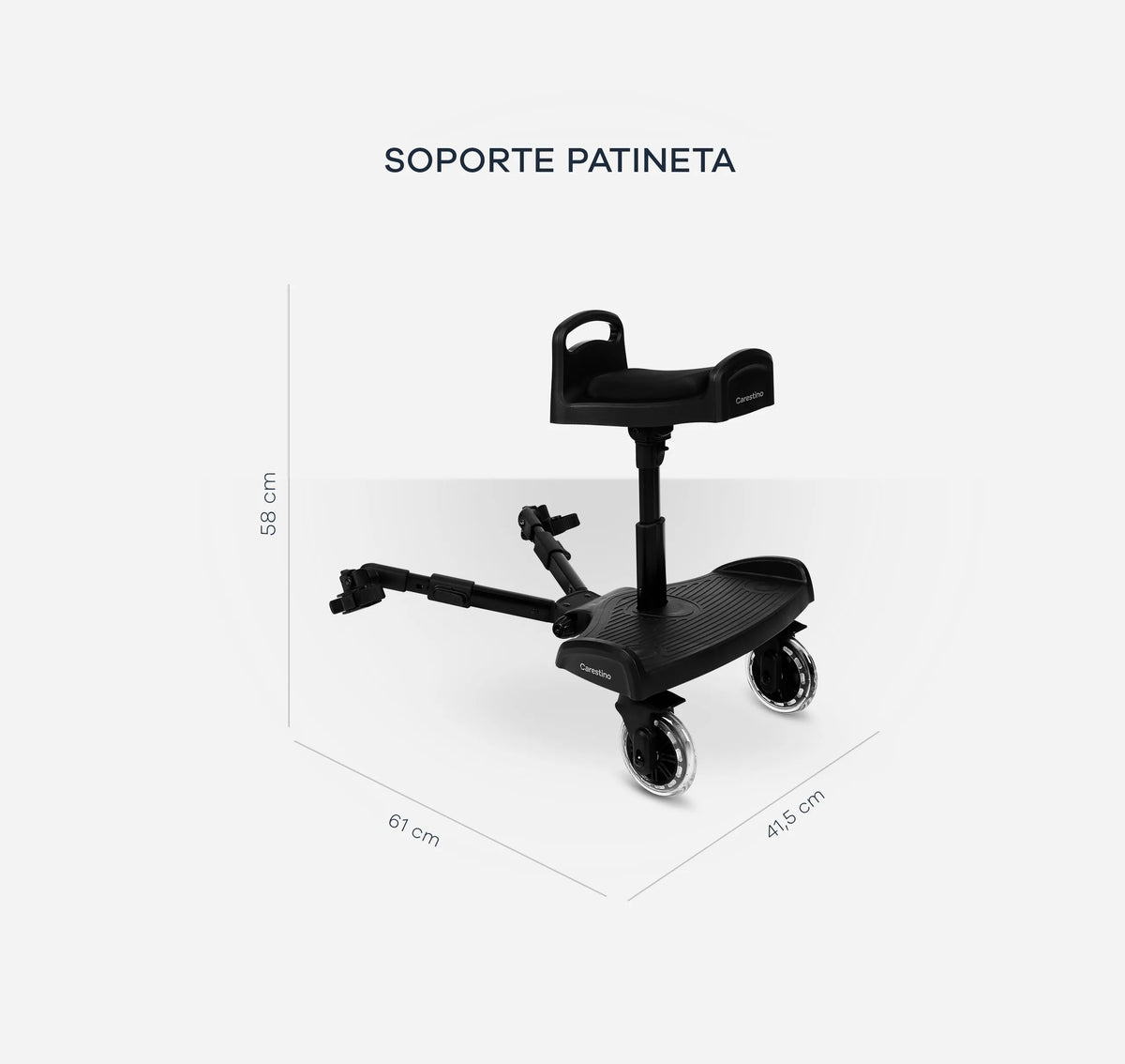 Soporte Patineta y Asiento Universal para Cochecito