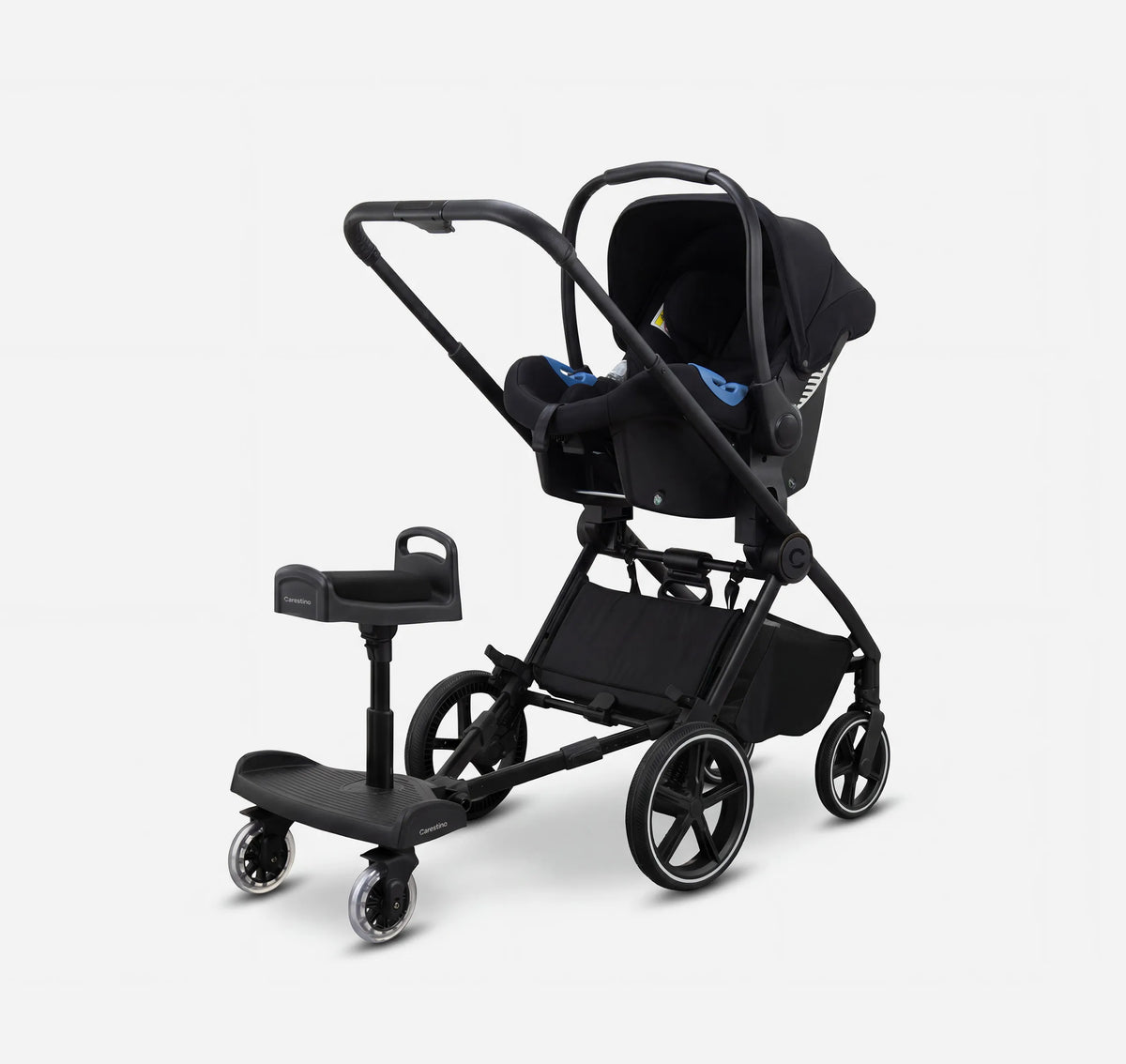 Soporte Patineta y Asiento Universal para Cochecito