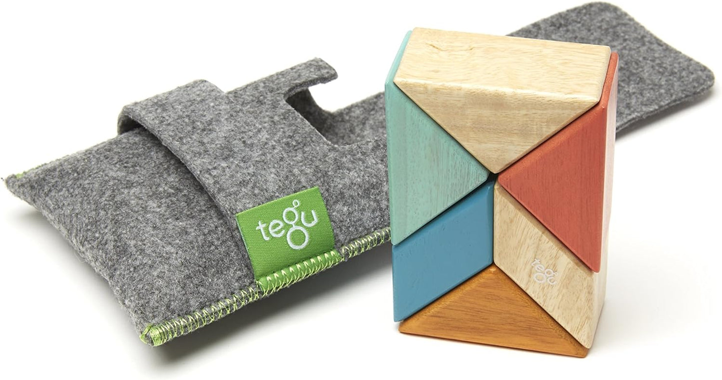 Tegu Sunset Bolsillo - Bloques Magnéticos de Madera