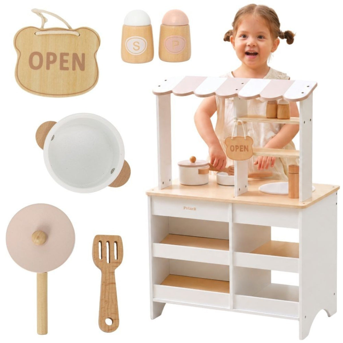 Mercadito y Cocina 2 en 1 - Blanco