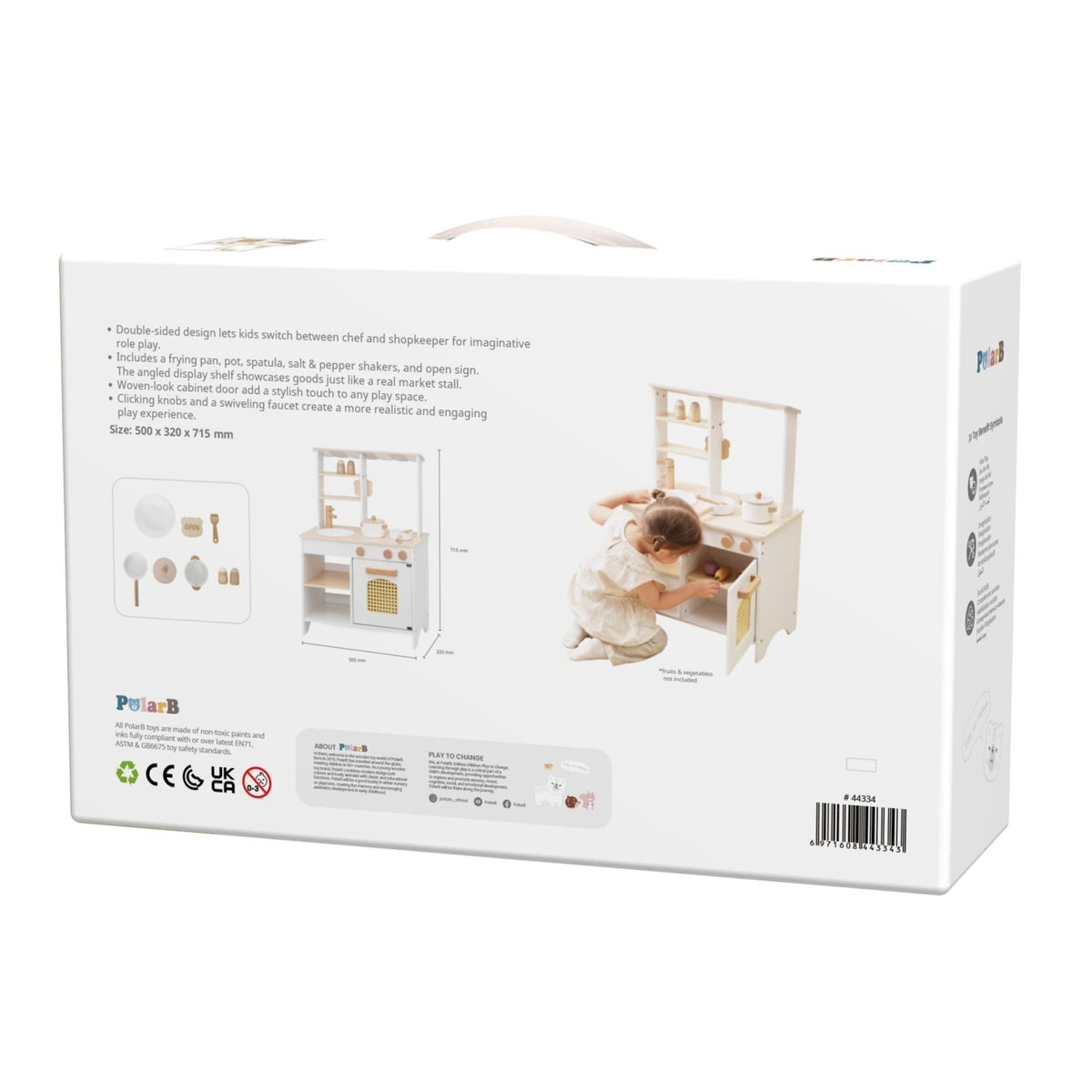 Mercadito y Cocina 2 en 1 - Blanco