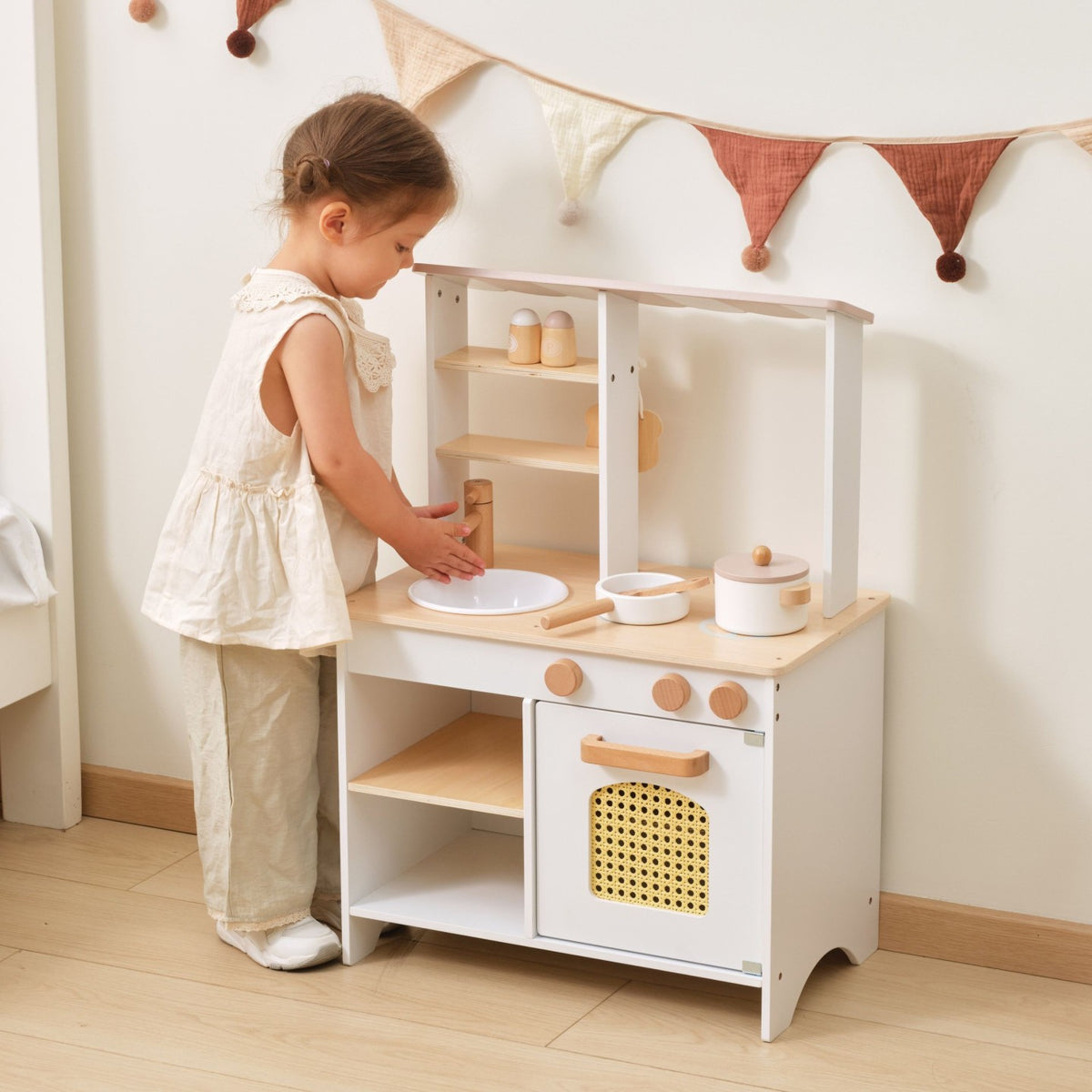 Mercadito y Cocina 2 en 1 - Blanco