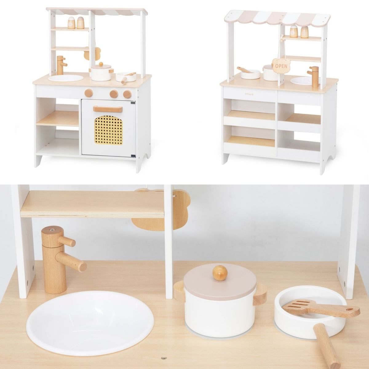Mercadito y Cocina 2 en 1 - Blanco